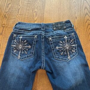 Miss Me Capris Jeans Size 29 Starburst Pockets